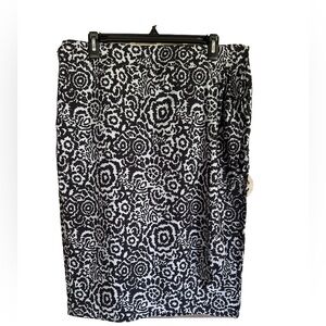 Ripskirt Hawaii Black and White Skirt Knee-length